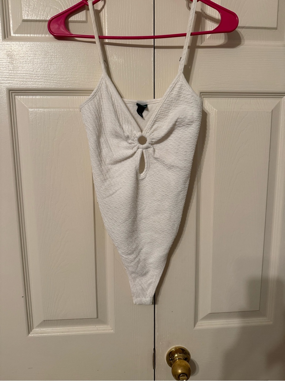 wild fable White Kids One-Piece Bodysuit with Front Ring